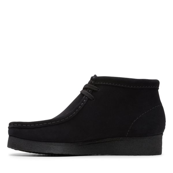 Clarks Womens Wallabee Boot Ankle Boots Black | UK-5719234